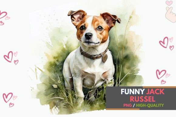 Download Cute Jack Russell Terrier in the Meadow - Terrier Collection