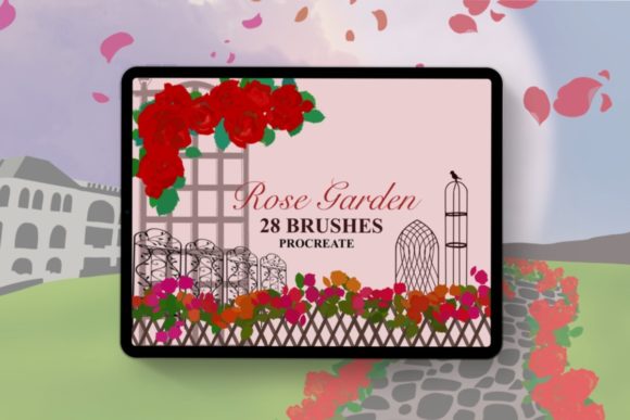 Download Rose Garden Brushes Procreate Kit - Procreate kit Collection
