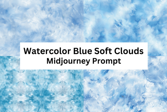 Download Watercolor Blue Soft Clouds - Soft clouds Collection