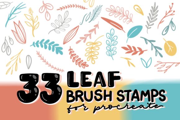 Download 33 Leaf Brushes, Procreate Brushes - Leaf brush Collection