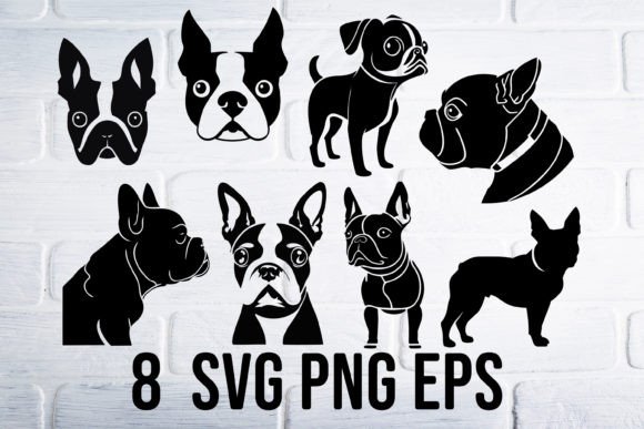 Download Boston Terrier Svg Png, Bulldog Clipart - Premium Resources